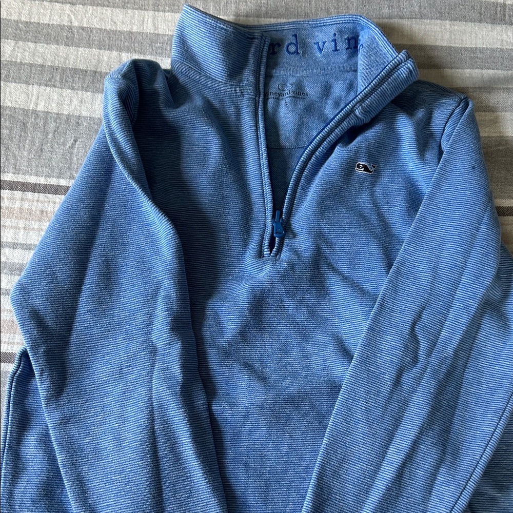 Vineyard Vines Men's Light Blue Half-Zip Pullover Sweater